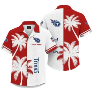 Tennessee Titans Hawaiian Shirt Premium Lightweight Waffle Knit Customize Name
