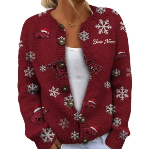 Arkansas Razorbacks Women’s Knit Sweater New 2026 Customize Name