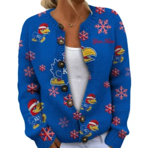Kansas Jayhawks Women’s Knit Sweater New 2026 Customize Name