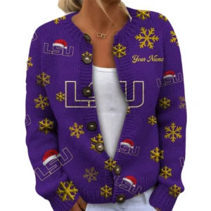 LSU Tigers Women’s Knit Sweater New 2026 Customize Name