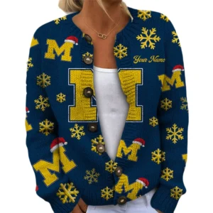 Michigan Wolverines Women’s Knit Sweater New 2026 Customize Name