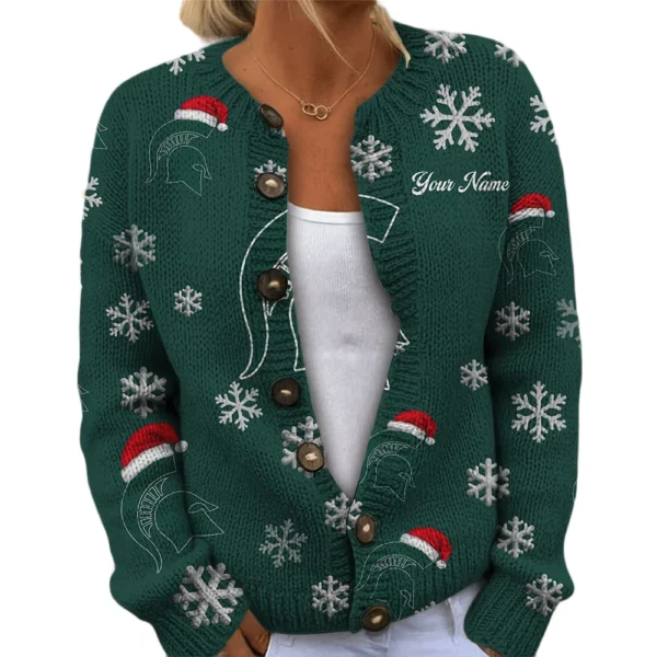 Michigan State Spartans Women’s Knit Sweater New 2026 Customize Name