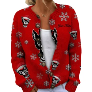 NC State Wolfpack Women’s Knit Sweater New 2026 Customize Name