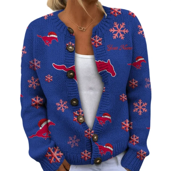 SMU Mustangs Women’s Knit Sweater New 2026 Customize Name