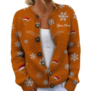 Texas Longhorns Women’s Knit Sweater New 2026 Customize Name