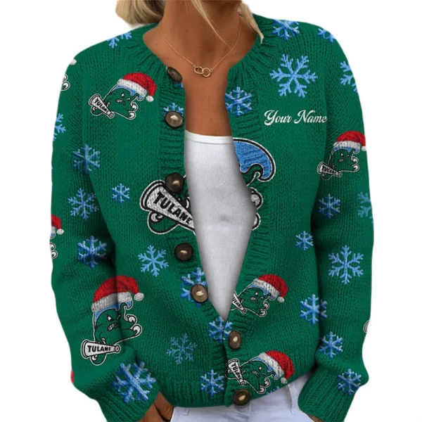 Tulane Green Wave Women’s Knit Sweater New 2026 Customize Name