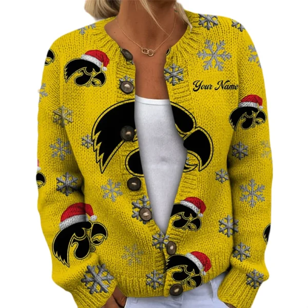 Iowa Hawkeyes Women’s Knit Sweater New 2026 Customize Name