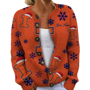 Illinois Fighting Illini Women’s Knit Sweater New 2026 Customize Name