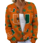 Miami Hurricanes Women’s Knit Sweater New 2026 Customize Name