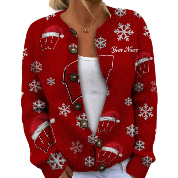 Wisconsin Badgers Women’s Knit Sweater New 2026 Customize Name