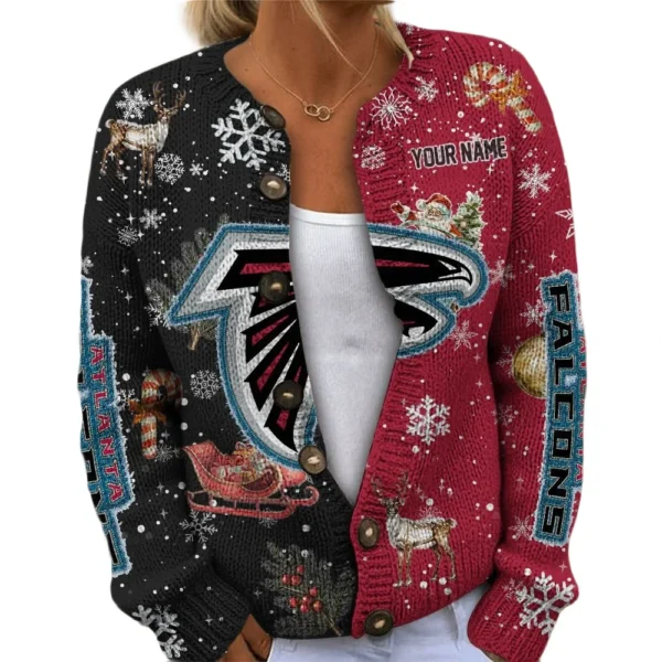 Atlanta Falcons Women’s Knit Sweater New 2026 Limited Customize Name