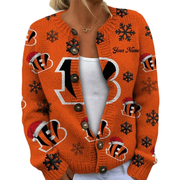 Cincinnati Bengals Women’s Knit Sweater New 2026 Customize Name