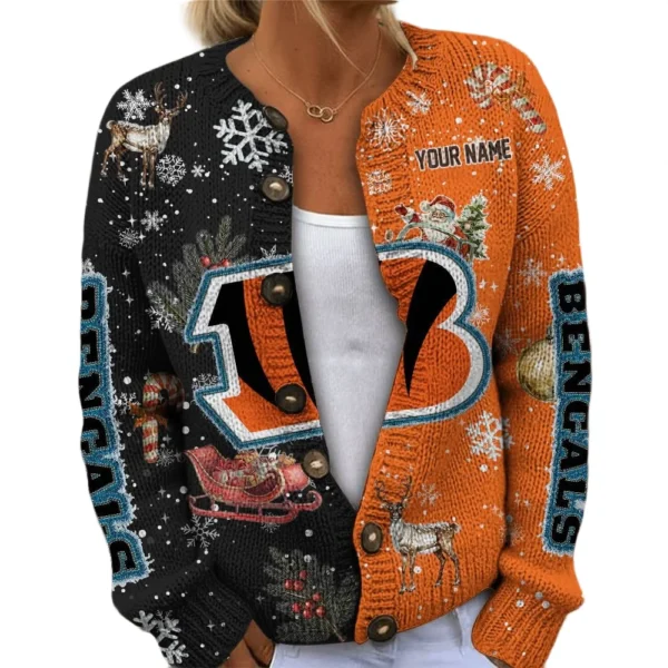 Cincinnati Bengals Women’s Knit Sweater New 2026 Limited Customize Name