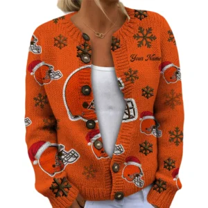 Cleveland Browns Women’s Knit Sweater New 2026 Customize Name