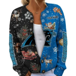 Carolina Panthers Women’s Knit Sweater New 2026 Limited Customize Name