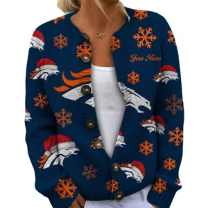 Denver Broncos Women’s Knit Sweater New 2026 Customize Name