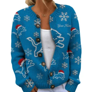 Detroit Lions Women’s Knit Sweater New 2026 Customize Name