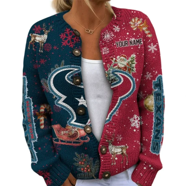 Houston Texans Women’s Knit Sweater New 2026 Limited Customize Name