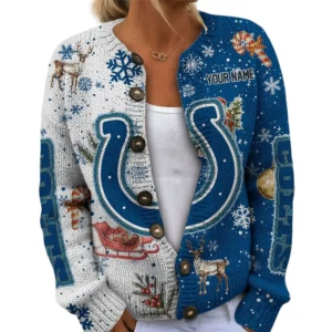 Indianapolis Colts Women’s Knit Sweater New 2026 Limited Customize Name
