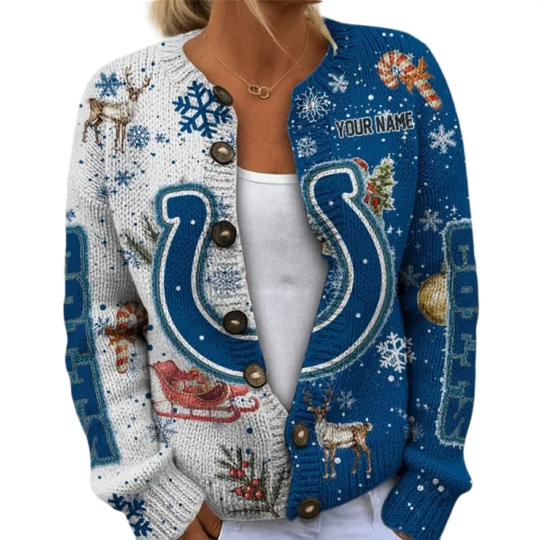 Indianapolis Colts Women’s Knit Sweater New 2026 Limited Customize Name
