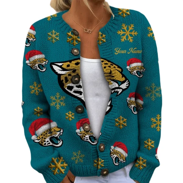 Jacksonville Jaguars Women’s Knit Sweater New 2026 Customize Name