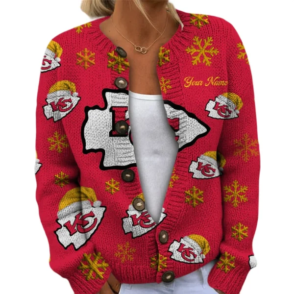 Kansas City Chiefs Women’s Knit Sweater New 2026 Customize Name