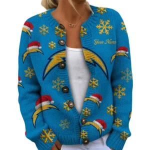 Los Angeles Chargers Women’s Knit Sweater New 2026 Customize Name