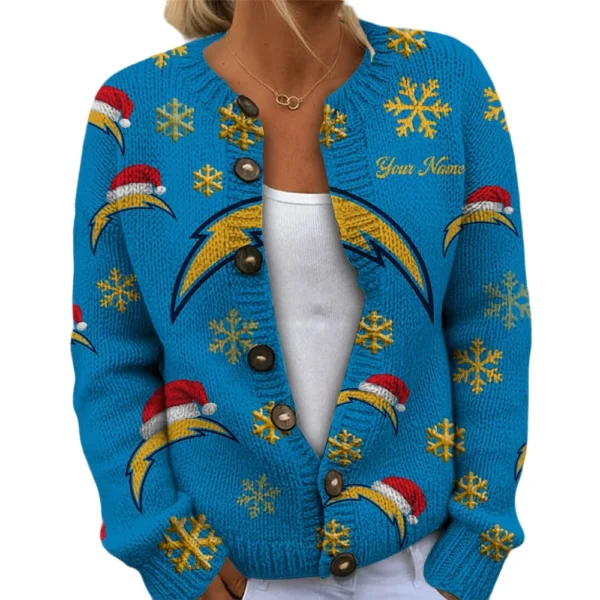 Los Angeles Chargers Women’s Knit Sweater New 2026 Customize Name
