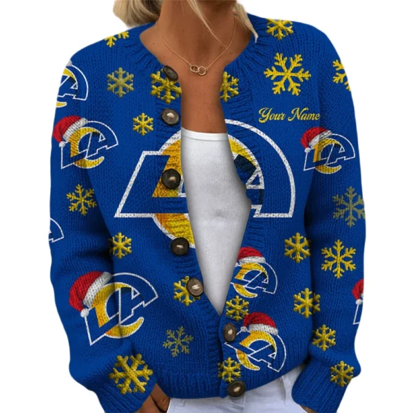 Los Angeles Rams Women’s Knit Sweater New 2026 Customize Name