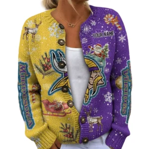 Minnesota Vikings Women’s Knit Sweater New 2026 Limited Customize Name