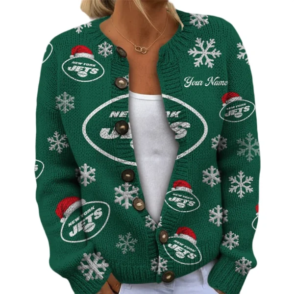 New York Jets Women’s Knit Sweater New 2026 Customize Name