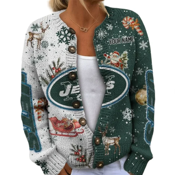 New York Jets Women’s Knit Sweater New 2026 Limited Customize Name