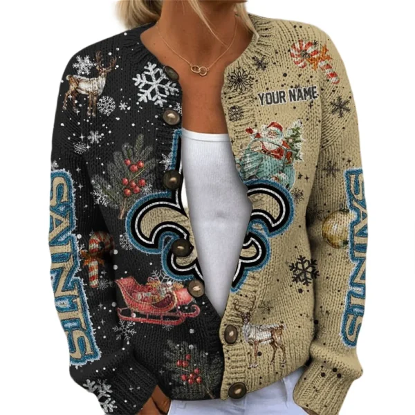 New Orleans Saints Women’s Knit Sweater New 2026 Limited Customize Name