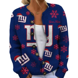 New York Giants Women’s Knit Sweater New 2026 Customize Name
