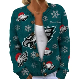 Philadelphia Eagles Women’s Knit Sweater New 2026 Customize Name