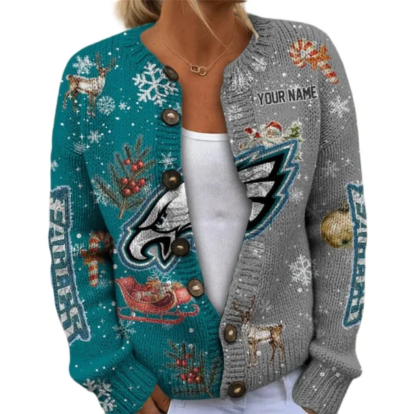 Philadelphia Eagles Women’s Knit Sweater New 2026 Limited Customize Name