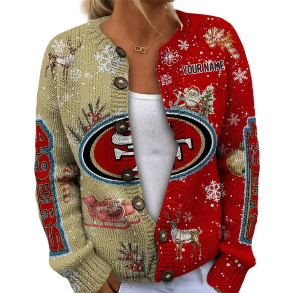 San Francisco 49ers Women’s Knit Sweater New 2026 Limited Customize Name