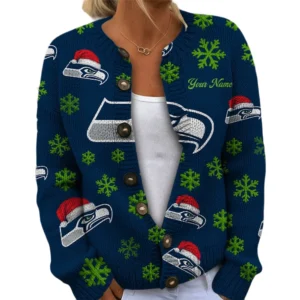 Seattle Seahawks Women’s Knit Sweater New 2026 Customize Name