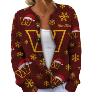Washington Commanders Women’s Knit Sweater New 2026 Customize Name