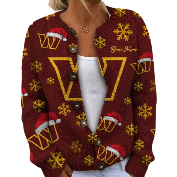Washington Commanders Women’s Knit Sweater New 2026 Customize Name