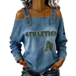 Athletics Women's Off-Shoulder Long Sleeve Top Shoulder Straps