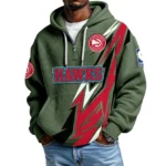 Atlanta Hawks Waffle Knit Hoodie Quarter Zip 2026 Limited