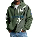 Brooklyn Nets Waffle Knit Hoodie Quarter Zip 2026 Limited