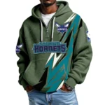 Charlotte Hornets Waffle Knit Hoodie Quarter Zip 2026 Limited