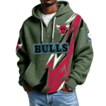 Chicago Bulls Waffle Knit Hoodie Quarter Zip 2026 Limited