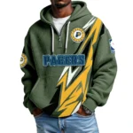 Indiana Pacers Waffle Knit Hoodie Quarter Zip 2026 Limited