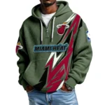Miami Heat Waffle Knit Hoodie Quarter Zip 2026 Limited