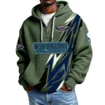 New Orleans Pelicans Waffle Knit Hoodie Quarter Zip 2026 Limited