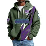 Sacramento Kings Waffle Knit Hoodie Quarter Zip 2026 Limited