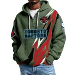 Toronto Raptors Waffle Knit Hoodie Quarter Zip 2026 Limited